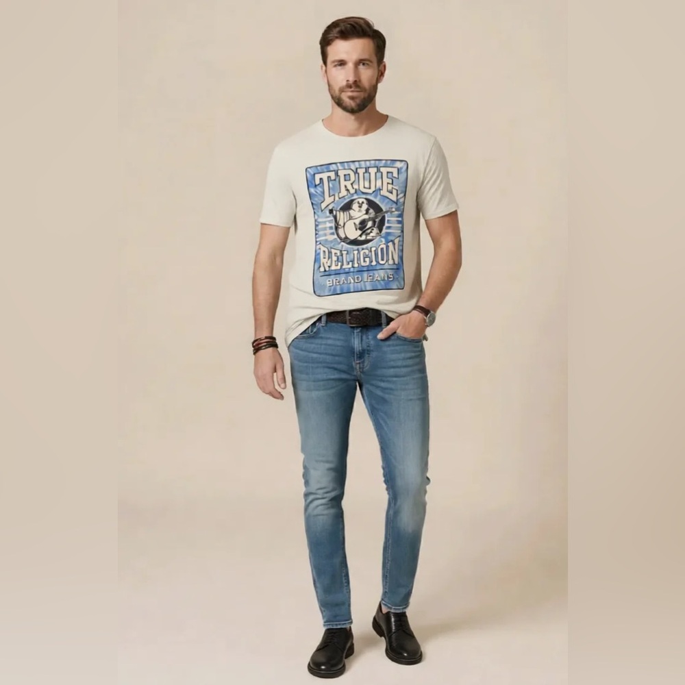 Men’s XXL True ReligionGraphic T-Shirt 2012 Era Beloved Brand Iconic Buda Logo.